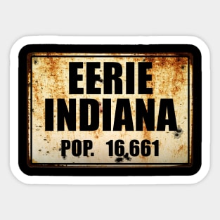 Eerie, Indiana Cult TV Show Design Sticker